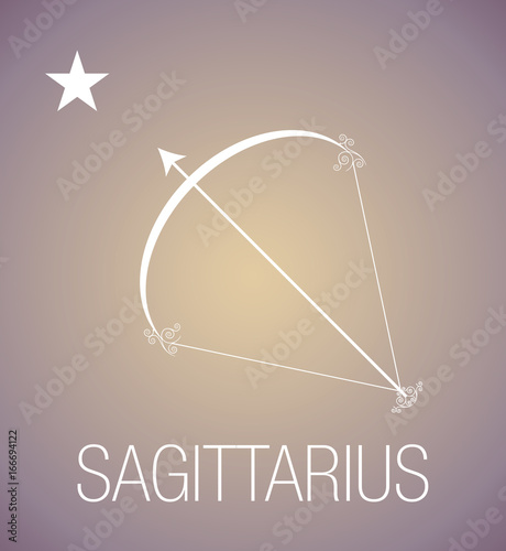 Zodiac Sign. Sagittarius. Vector Illustration