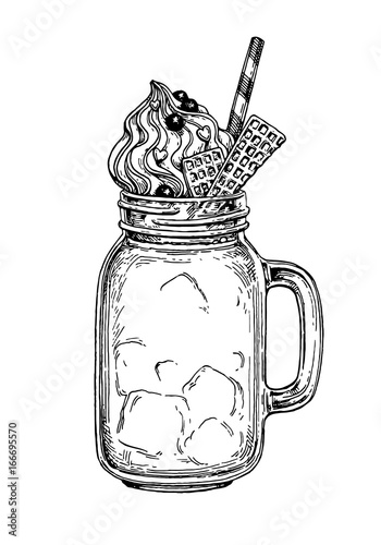 Milkshake ink sketch