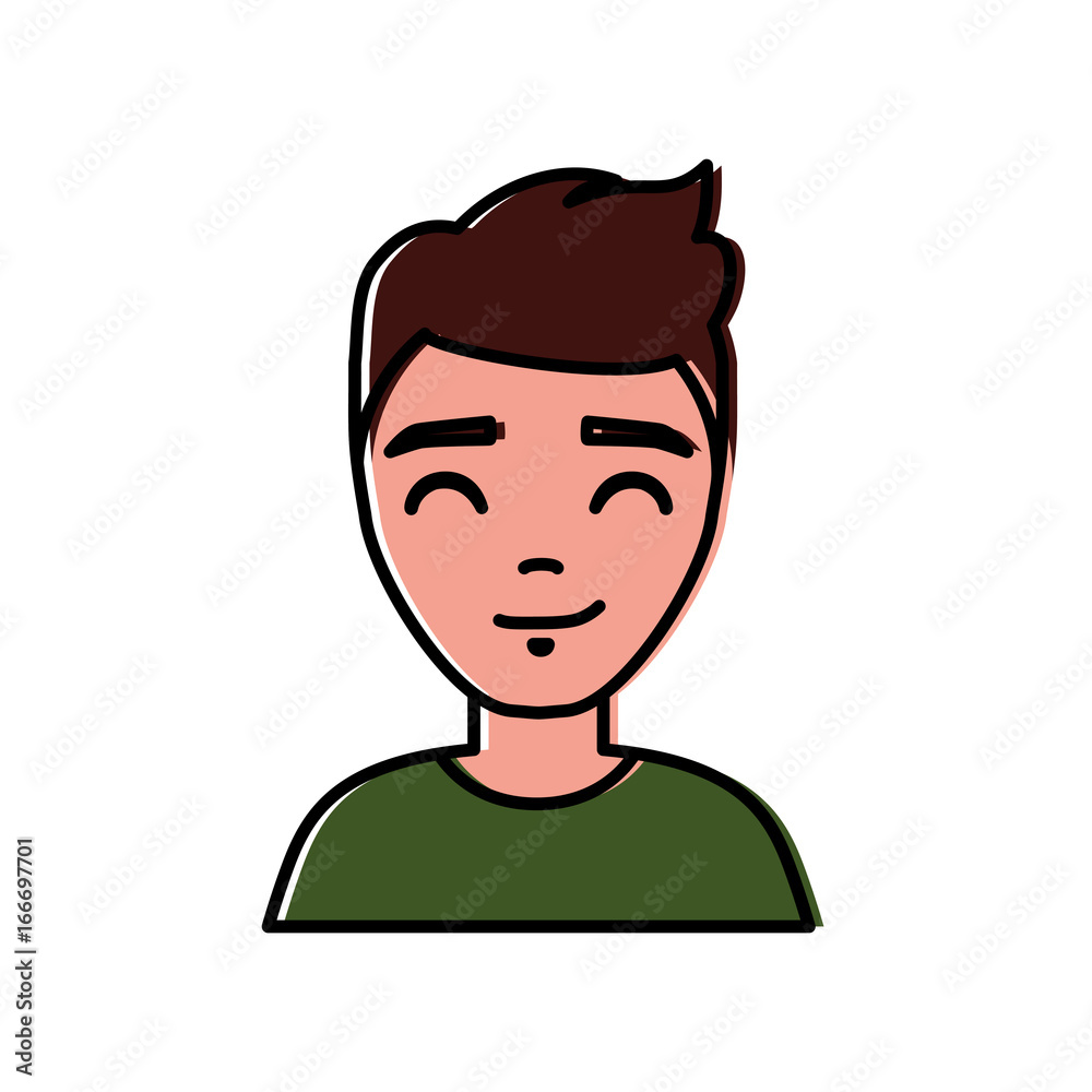 cartoon man icon