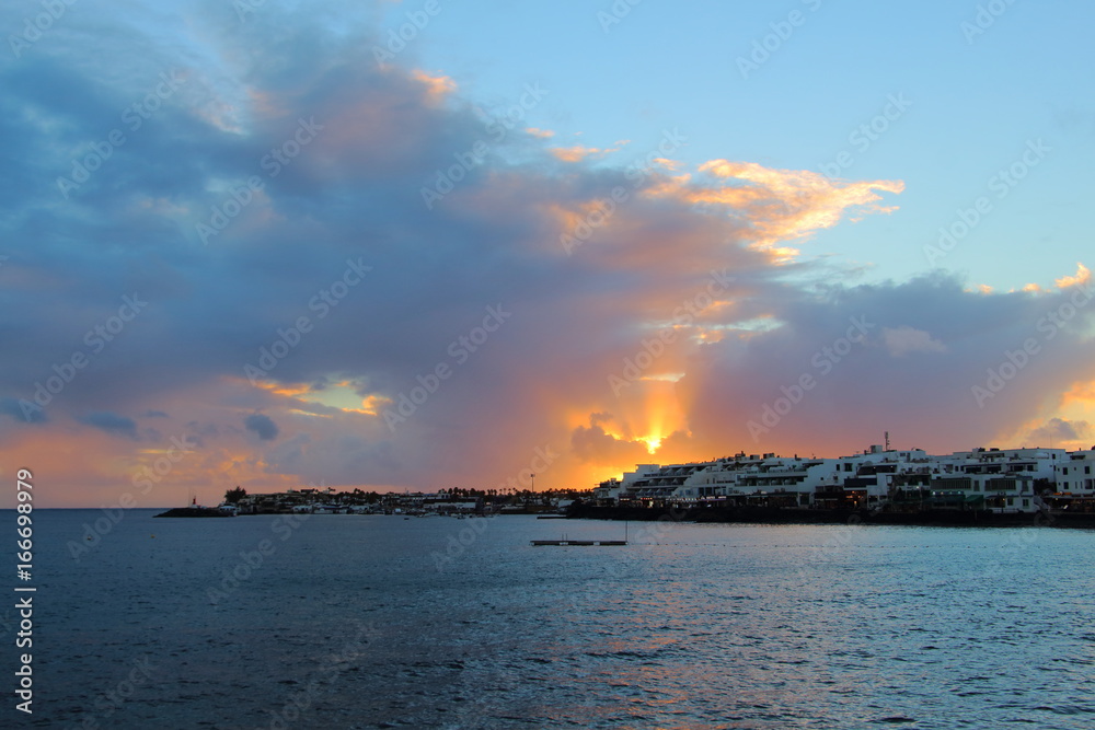 Fototapeta premium Sonnenuntergang Lanzarote