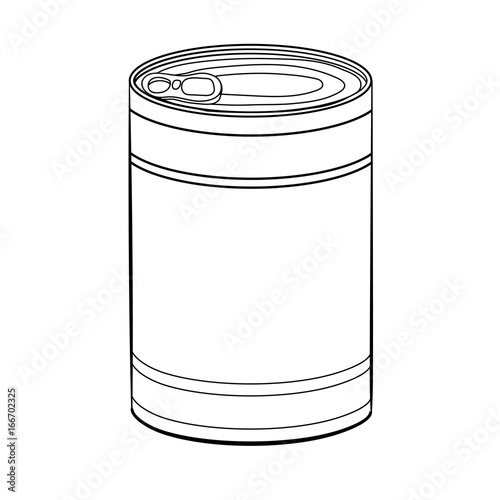 Hand drawing Food Can-Vector Illustration