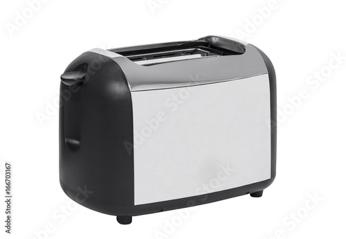 Common toaster isolated on white.  