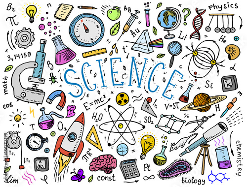 engraved hand drawn in old sketch and vintage style. scientific formulas and calculations in physics and mathematics, chemistry and biology or astronomy on whiteboard. Education and Science.