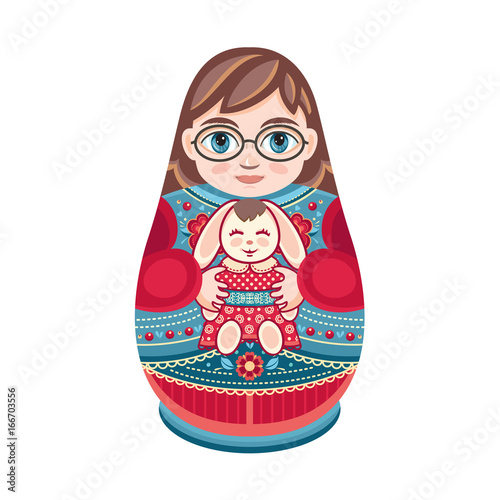 Matryoshka. Babushka doll.