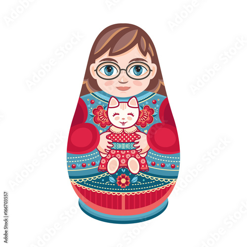 Matryoshka. Babushka doll.