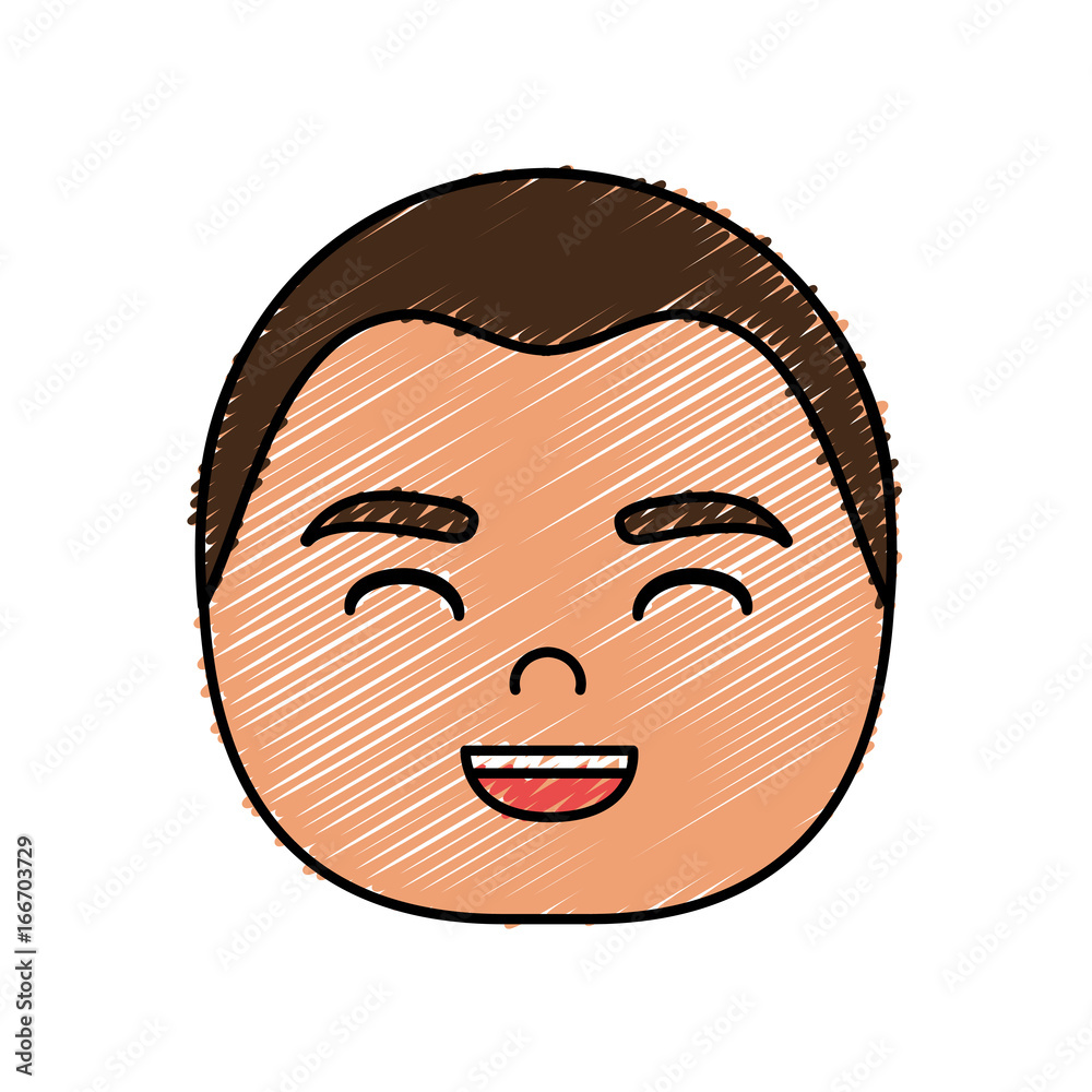 cartoon man face icon cartoon man face icon