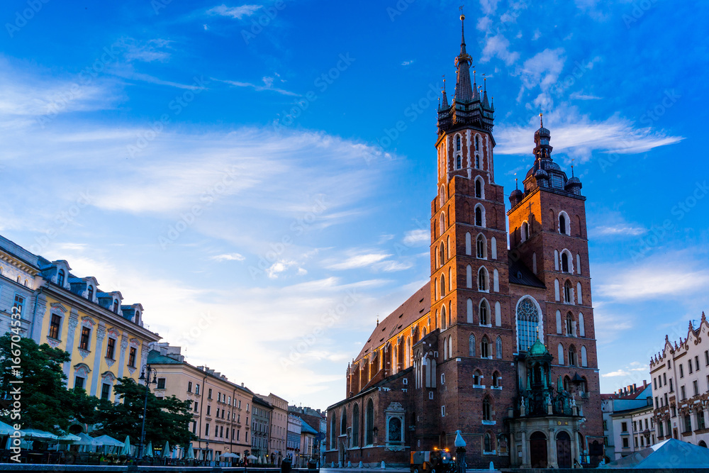 Fototapeta premium antique Church building in Krakow, Poland