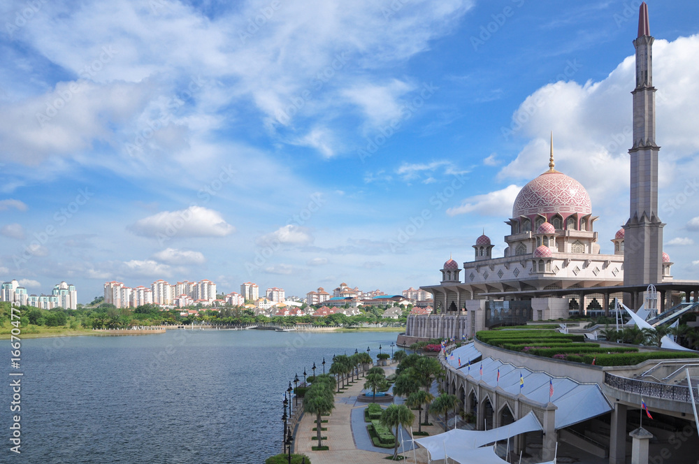 modern mosque in Malaysia