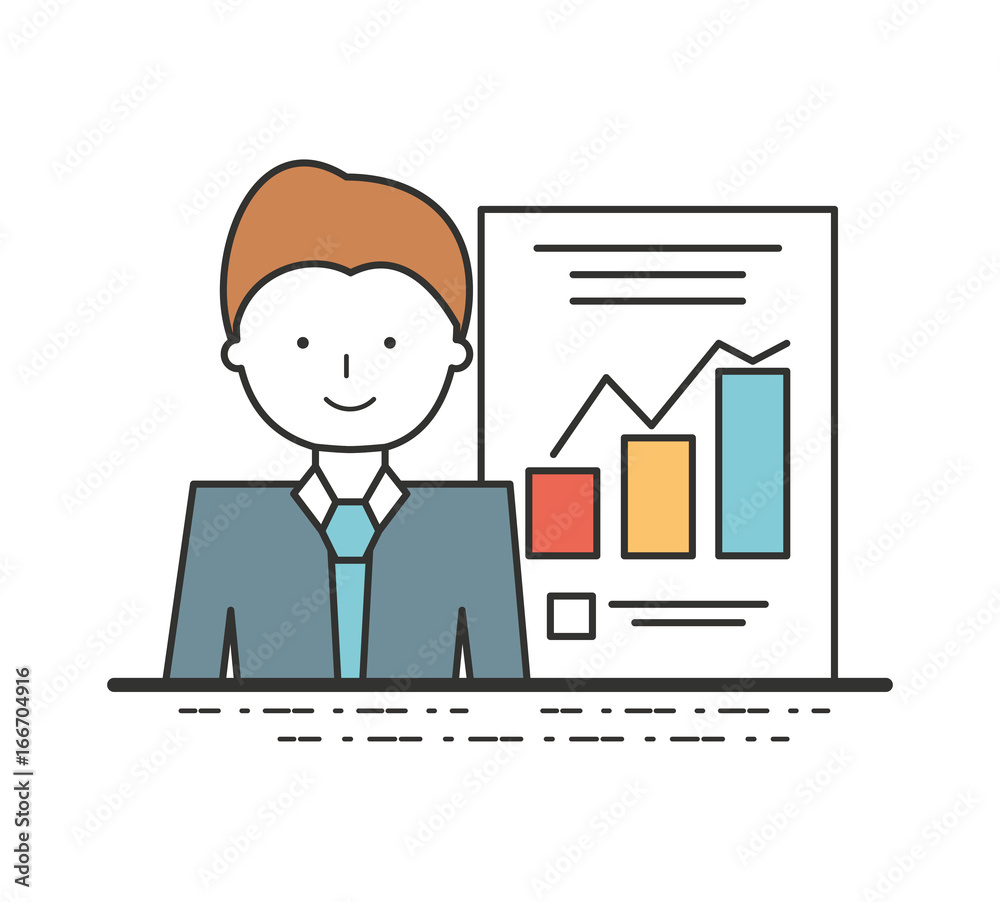 business man with important documents of the company business man with important documents of the company