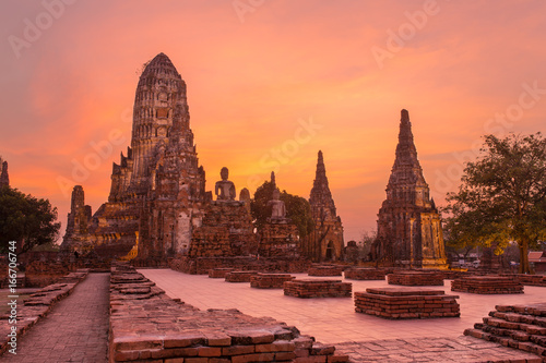 Wat Chaiwatthanaram Temple in Ayutthaya Historical Park, Thailand