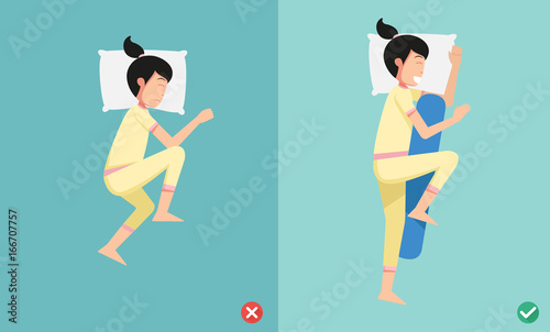 Best and worst positions for sleeping, illustration