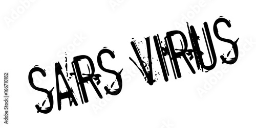 Sars Virus rubber stamp. Grunge design with dust scratches. Effects can be easily removed for a clean  crisp look. Color is easily changed.