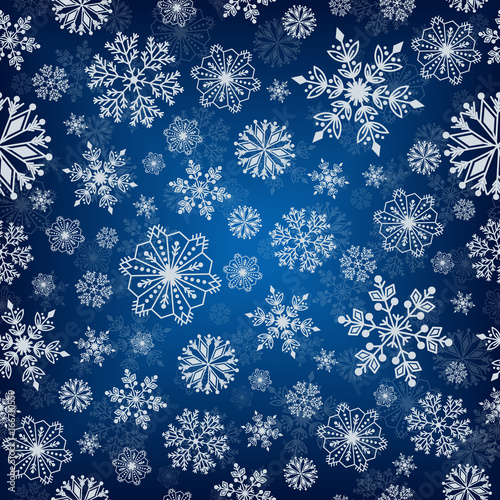 Snowflake vector seamless pattern weather traditional winter december wrappin...