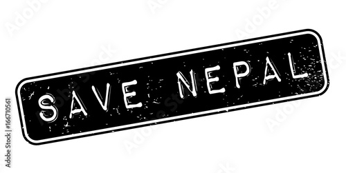 Save Nepal rubber stamp. Grunge design with dust scratches. Effects can be easily removed for a clean, crisp look. Color is easily changed.