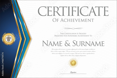 Certificate or diploma retro design collection 