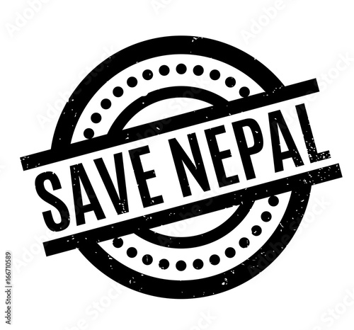 Save Nepal rubber stamp. Grunge design with dust scratches. Effects can be easily removed for a clean, crisp look. Color is easily changed.