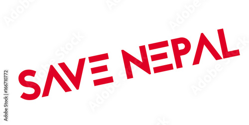 Save Nepal rubber stamp. Grunge design with dust scratches. Effects can be easily removed for a clean, crisp look. Color is easily changed.