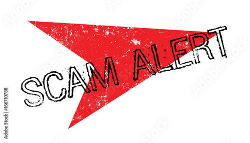 Scam Alert rubber stamp. Grunge design with dust scratches. Effects can be easily removed for a clean, crisp look. Color is easily changed.
