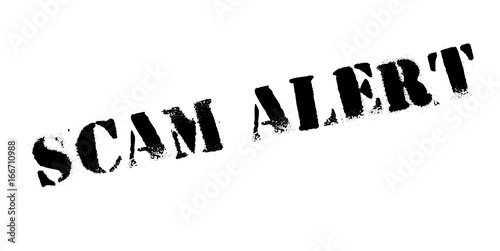 Scam Alert rubber stamp. Grunge design with dust scratches. Effects can be easily removed for a clean, crisp look. Color is easily changed.