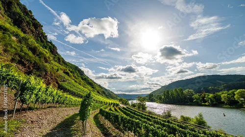 Mosel River Timelapse 4K - Zoom In
