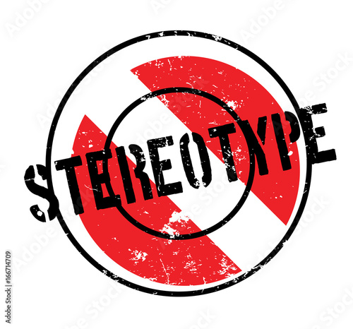 Stereotype rubber stamp. Grunge design with dust scratches. Effects can be easily removed for a clean, crisp look. Color is easily changed. photo