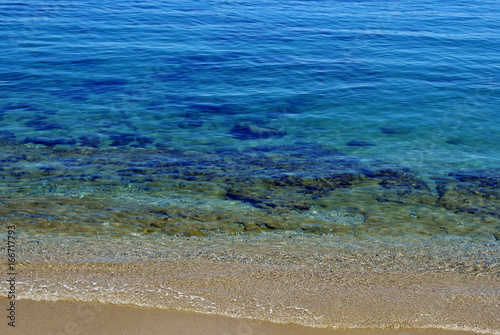 Crystal clear water of the mediterranean sea