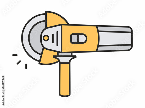 Angle grinder icon