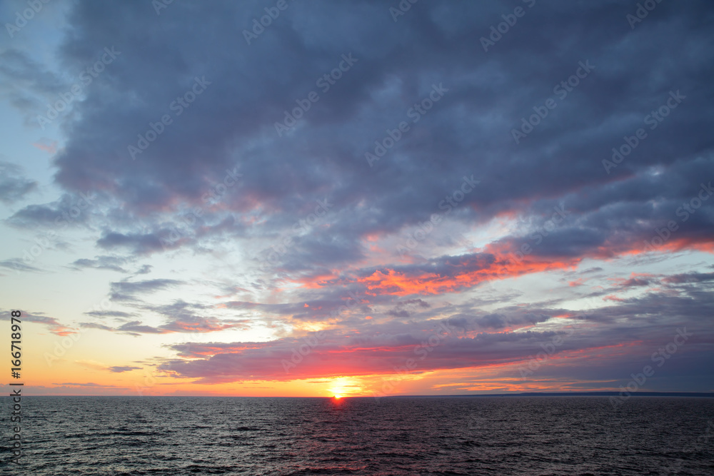 Sundown in Gulf of Finland