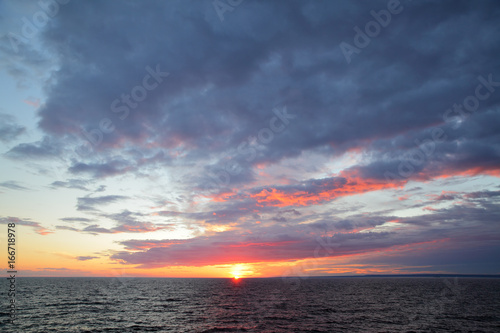 Sundown in Gulf of Finland