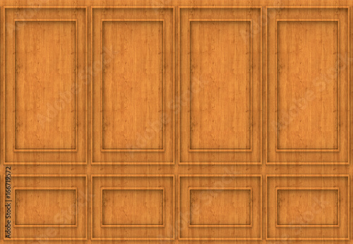 Fototapeta Naklejka Na Ścianę i Meble -  3d rendering. luxury brown wood wall background