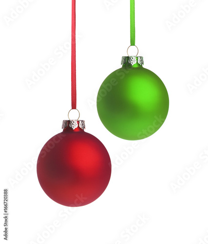 Rote und Grüne Weihnachtsugel