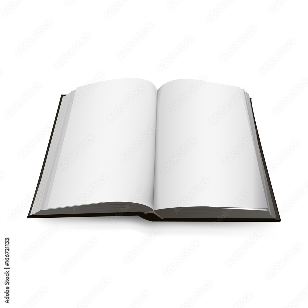 Open Book 3d isolated on background. Vector illustration. Open Book 3d isolated on background. Vector illustration.