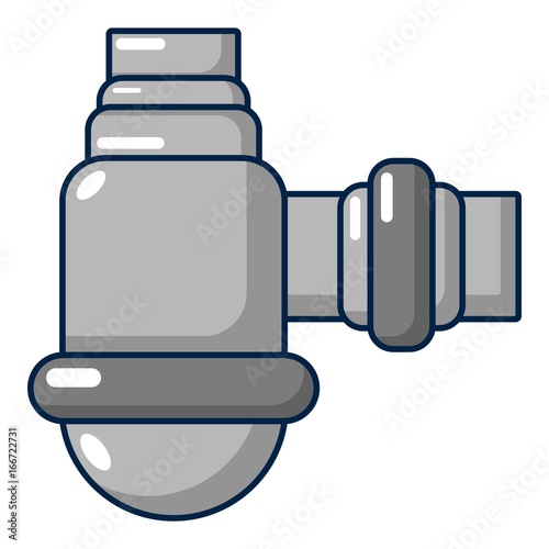 Water sewer sump icon, cartoon style