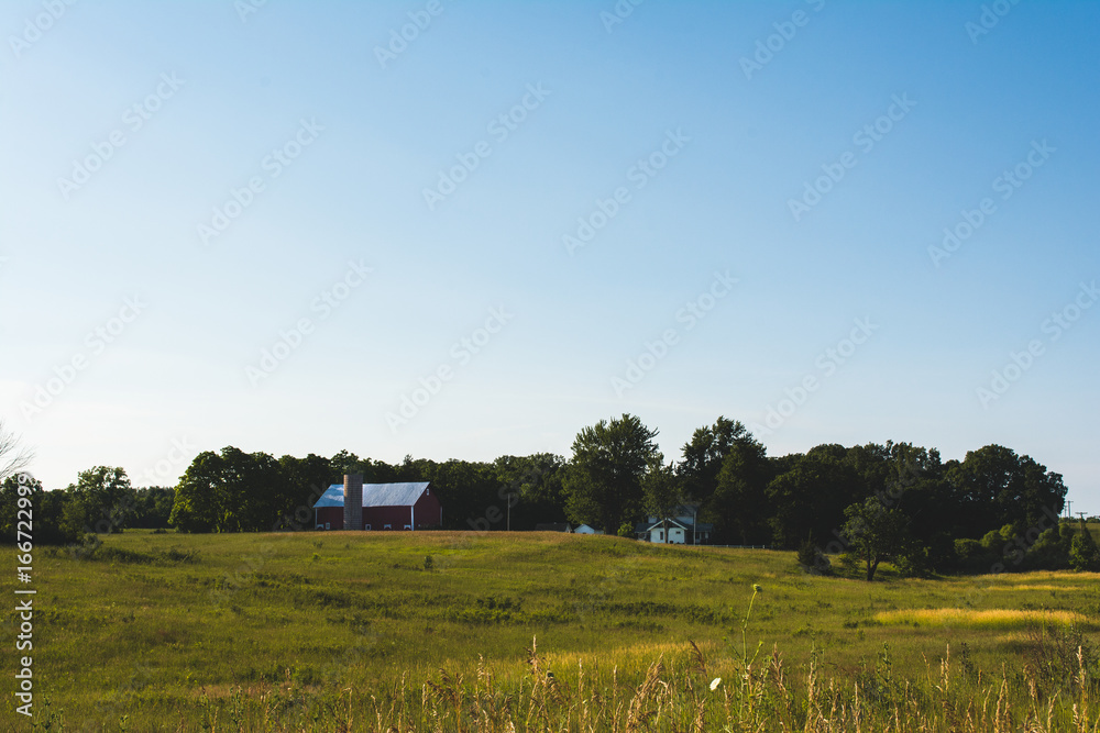 Rural Landscape with Farm in the Background