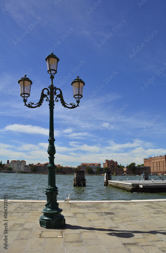 The island of Giudecca in the Dorsoduro quarter of Venice, viewed from the opposite side of the Giudecca canal
