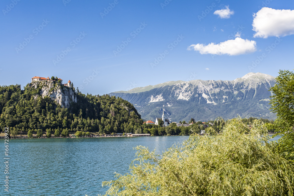 Bled lake Landscape with  Travel  Slovenia Europe