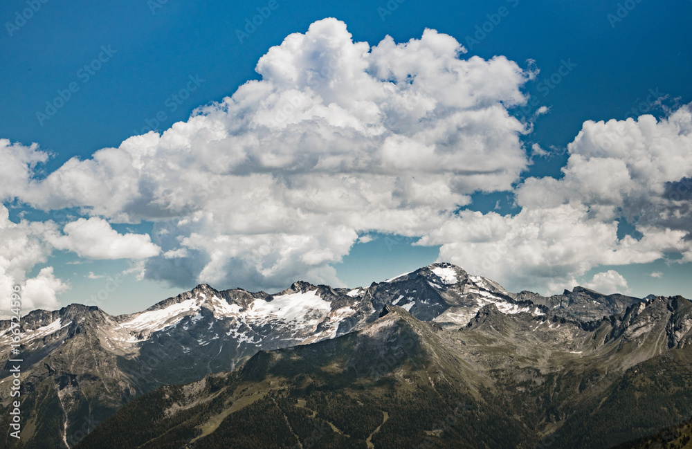 Bergpanorama, Gastein, Österreich Bergpanorama, Gastein, Österreich