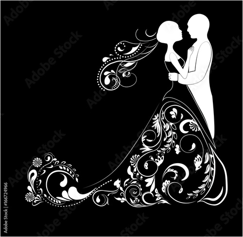 Foto groom and bride