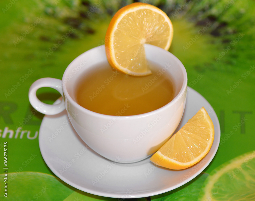 Cup of herbal tea with lemon Cup of herbal tea with lemon