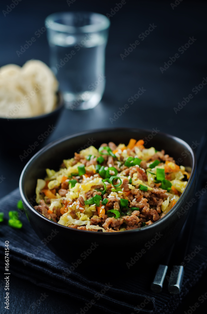 Beef and cabbage stir fry Beef and cabbage stir fry