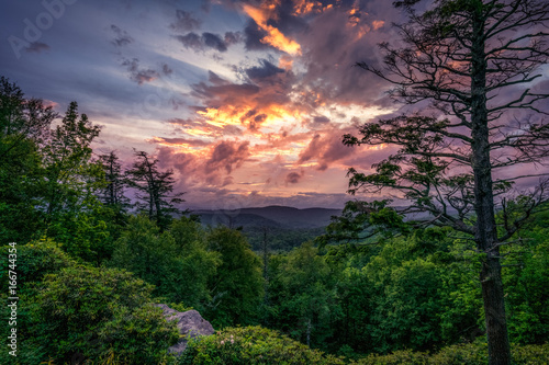 Sunset on the Blue Ridge Parkway