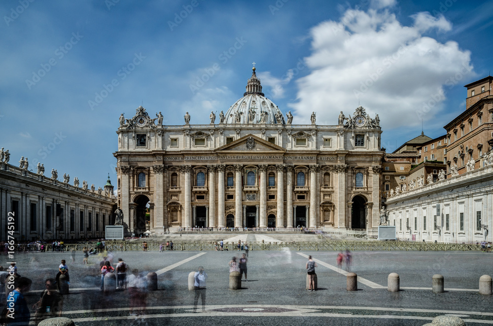 Long exposure of St Peter's Basilica