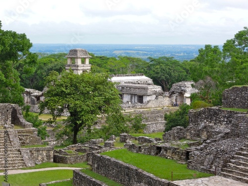 Palenque mayan temple