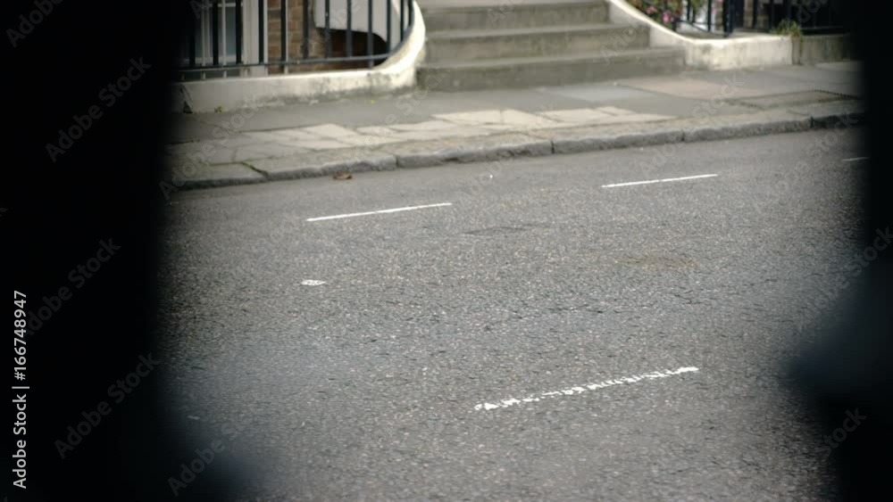 custom made wallpaper toronto digitalGuy on his bike in the street of London, England, close