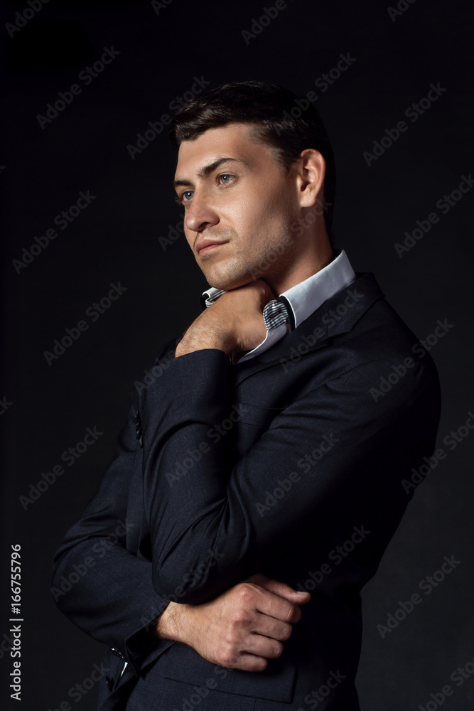 Handsome young man in suit