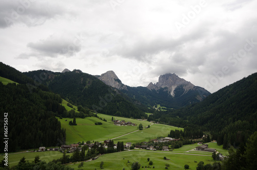 Dolomite landscapes in the summer