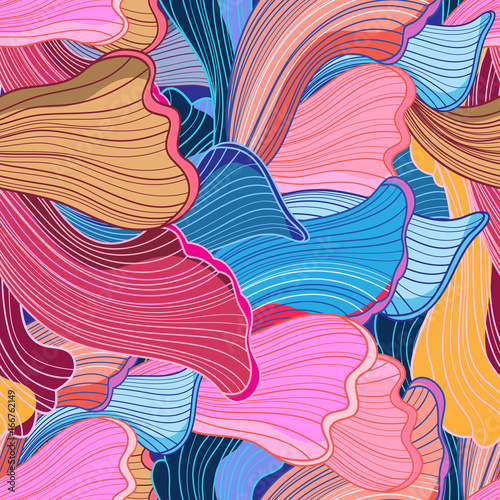 Seamless bright abstract wavy pattern © tanor27