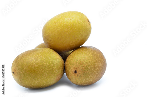 Whole yellow or gold kiwi fruit