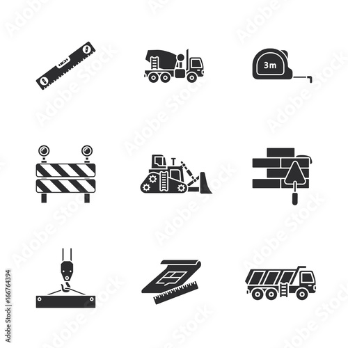 nine under construction icons