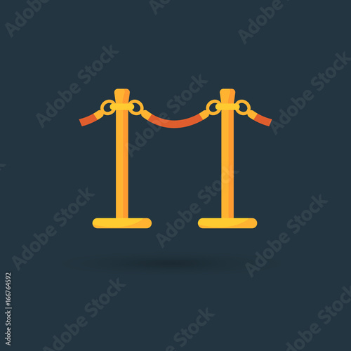 rope barrier icon